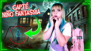 PASÉ la NOCHE en una ESCUELA EMBRUJADA y GRABÉ a un NIÑO FANTASMA REAL 👻😱😈 [upl. by Llenil312]