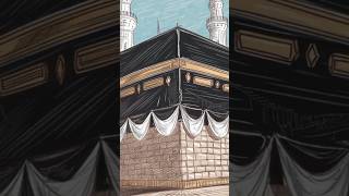 kaaba sketch kaabapainting kaabasharif [upl. by Nevla]