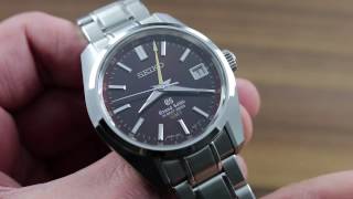 Grand Seiko SBGJ021 Automatic HiBeat 36000 GMT Limited Edition Functions amp Care [upl. by Drofnats]