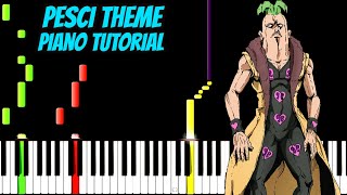 Pesci Theme  JoJos Bizarre Adventure  PS2  Piano Tutorial [upl. by Ellennoj378]