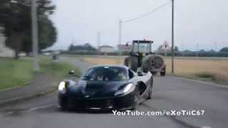 How to drive a Ferrari LaFerrari with skills  EPIC drift in Italy [upl. by Akinajnat]