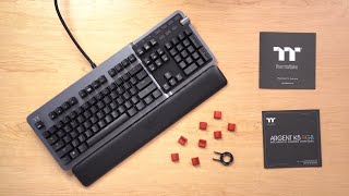 Thermaltake Gaming  ARGENT K5 RGB Gaming Keyboard Unboxing [upl. by Yci]