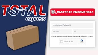 Como Rastrear Pedido na Transportadora Total Express [upl. by Enoek]