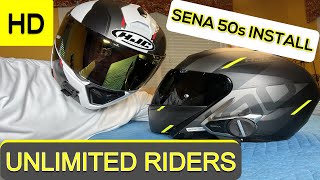 New Helmet HJC i90 Aventa  Sena 50s Installation [upl. by Nirak]