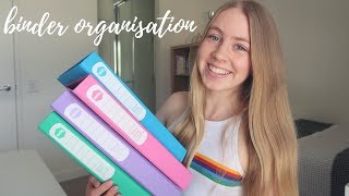 How I Organise My Folders For School  Binder Organisation [upl. by Farron]