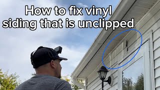 How to fix vinyl siding that is loose at the top [upl. by Haneen]