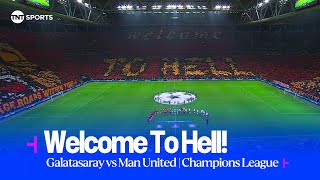 WELCOME TO HELL 🔥  INCREDIBLE atmosphere in Istanbul ahead of Galatasaray vs Man United UCL 😲😍 [upl. by Rimidalg943]