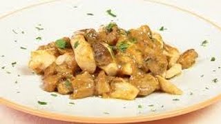 Ricetta veloce Pollo ai funghiQuick recipe Chicke [upl. by Dewey]