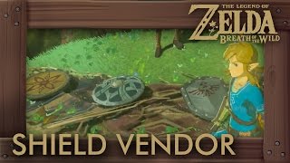 Zelda Breath of the Wild  Shield Vendor Location [upl. by Shanna]