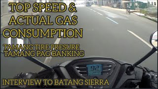 Yamaha Gravis top speed and Gas consumption [upl. by Shirk]