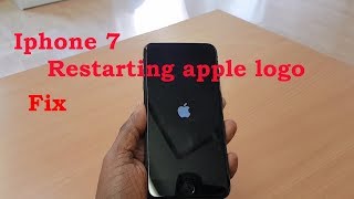 iphone 7 boot loop fix  iphone 7 keeps restarting apple logo [upl. by Cleo]