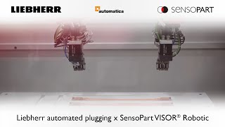 Liebherr Group automated plugging x SensoPart VISOR® Robotic [upl. by Vanthe942]