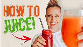 Juicing for Beginners  3 simple healthy juice recipes [upl. by Yale]