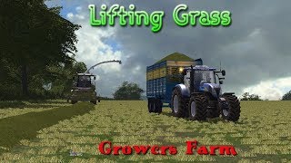 FS17 Lifting Grass Growers Farm Multiplayer [upl. by Yelraf]