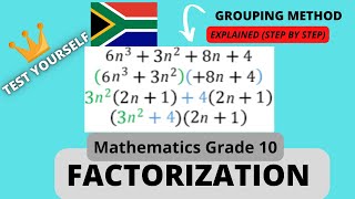 Factorization Grouping Grade 10 Maths [upl. by Neville741]