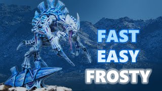 Speed Painting an Ice Cold Tyranid Broodlord for Warhammer 40k  Contrast Painting Tutorial [upl. by Derril]