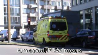 A1 PRIO 1 DAGJE AMBULANCE BRANDWEER POLITIE  AT OVERVAL ARNHEM [upl. by Aizatsana]