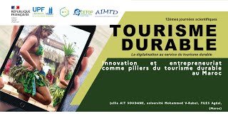 Innovation et entrepreneuriat comme piliers du tourisme durable au Maroc [upl. by Ginsberg]