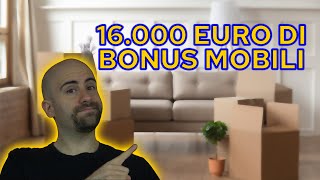 Come FUNZIONA e come OTTENERE il BONUS MOBILI ed ELETTRODOMESTICI 2021 16000 euro di BONUS [upl. by Chloette]