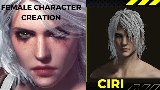 ELDEN RING Ciri The Witcher 3 The Wild Hunt  Attractive Female Character Creation Tutorial [upl. by Aihc]