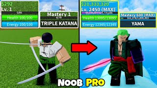 Beating Blox Fruits as Zoro Lvl 1 to Max Lvl Noob to Pro in Blox Fruits [upl. by Bernardi]