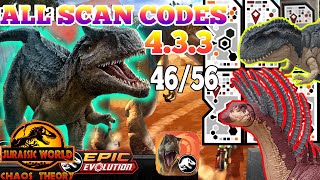 Jurassic World EPIC EVOLUTION CHAOS THEORY MATTEL Scan Codes All Dinosaurs UPDATE 4656 MAPUSAURUS [upl. by Nikolas172]