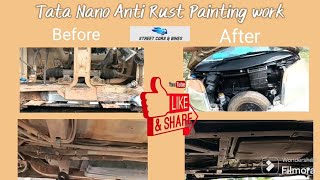 Tata Nano🚗 Anti  Rust Coating😱 Anti Corrosion Paint🖌️ anticorrosion underbodyprotection [upl. by Ettennan]