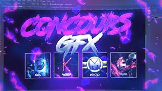 ✘CONCOURS GFX✘ Envoyer vos Logos  1 [upl. by Ronnholm]