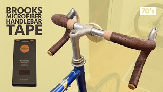 Brooks Microfiber Bar Tape On Vintage Peugeot [upl. by Mchale]