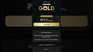 Zomato Gold Membership Free for 3 month membership 19 only [upl. by Brandie]