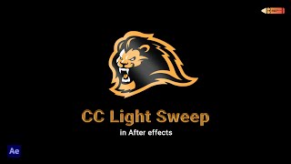 CC Light Sweep in After effects  AB Tutorials  shorts ABT [upl. by Curr]