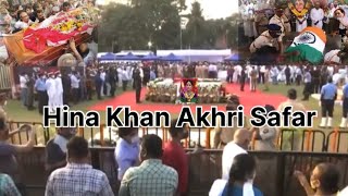 Emotional Akhri Safar Shuru Hina Khan Ka [upl. by Averill]