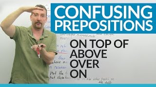 Prepositions in English ABOVE OVER ON ON TOP [upl. by Akiemat]