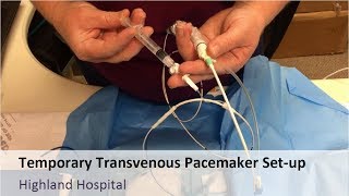 Temporary Tranvenous Pacemaker Setup [upl. by Lilly]