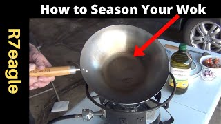 How to Season the Helen Chen Wok  The Easy Way [upl. by Naujik516]