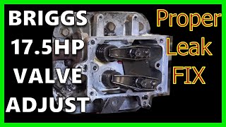 Do this once a season Briggs amp Stratton Valve Adjustment [upl. by Ecneps]