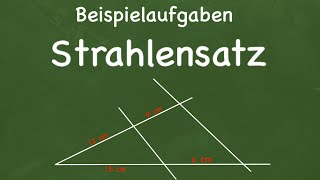 Strahlensatz  Beispielaufgaben zum 1 und 2 Strahlensatz [upl. by Oretos]