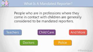 What Is A Mandated Reporter [upl. by Farver218]