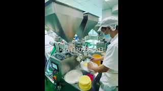 Mille crepe production linecrepe maker cake spreading machine foodmachinery [upl. by Tupler]