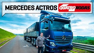 Dirigimos o Mercedes Actros o caminhão mais tecnológico do Brasil  Quatro Rodas [upl. by Warrin617]