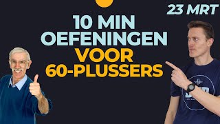 Elke dag 10 MIN spierversterkende oefeningen voor 60plussers [upl. by Longawa]