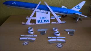 KLM B777300ER Papercraft [upl. by Genovera]