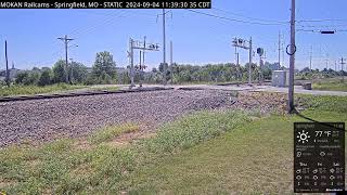 MOKAN Railcams Springfield Missouri BNSF Thayer North Subdivision MP 20470 RECURRENT STREAM [upl. by Dieter]