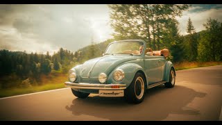 Memminger FeineCabrios  unterwegs im VW Käfer Cabrio 1303 mit 100 PS Motor [upl. by Koziarz202]