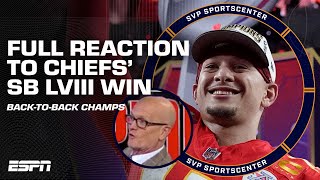 FULL REACTION to the Kansas City Chiefs becoming BACKTOBACK SUPER BOWL CHAMPIONS 🏆  SC with SVP [upl. by Aura]