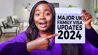 MAJOR UK FAMILY VISA UPDATES 2024 [upl. by Wiatt]