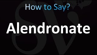 How to Pronounce Alendronate Fosamax [upl. by Avehstab]