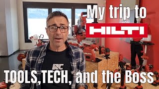 A visit to see Hilti some of the tools fastenings and technology and I met the Boss [upl. by Nnairet]