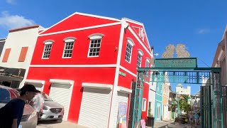 Sint Maarten  Front Street Shopping Beach and Restaurants in Philipsburg [upl. by Rumery410]