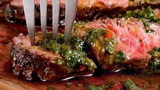 Steak with Chimichurri Sauce [upl. by Feodora]